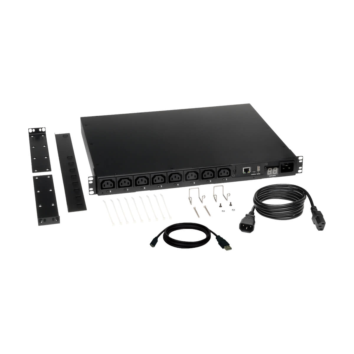 Tripp Lite PDUMH15HVNET unidad de distribución de energía (PDUs) 8 salidas AC Negro