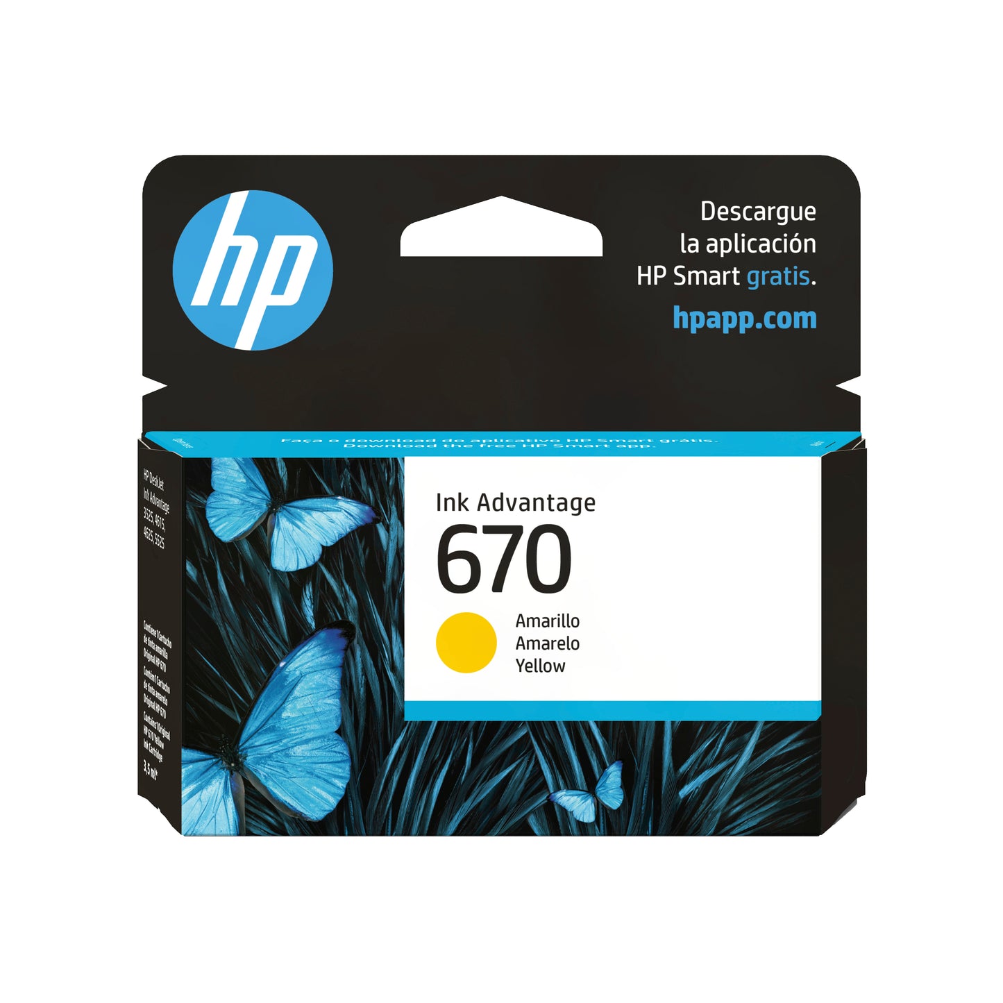 Tinta HP 670 Amarillo