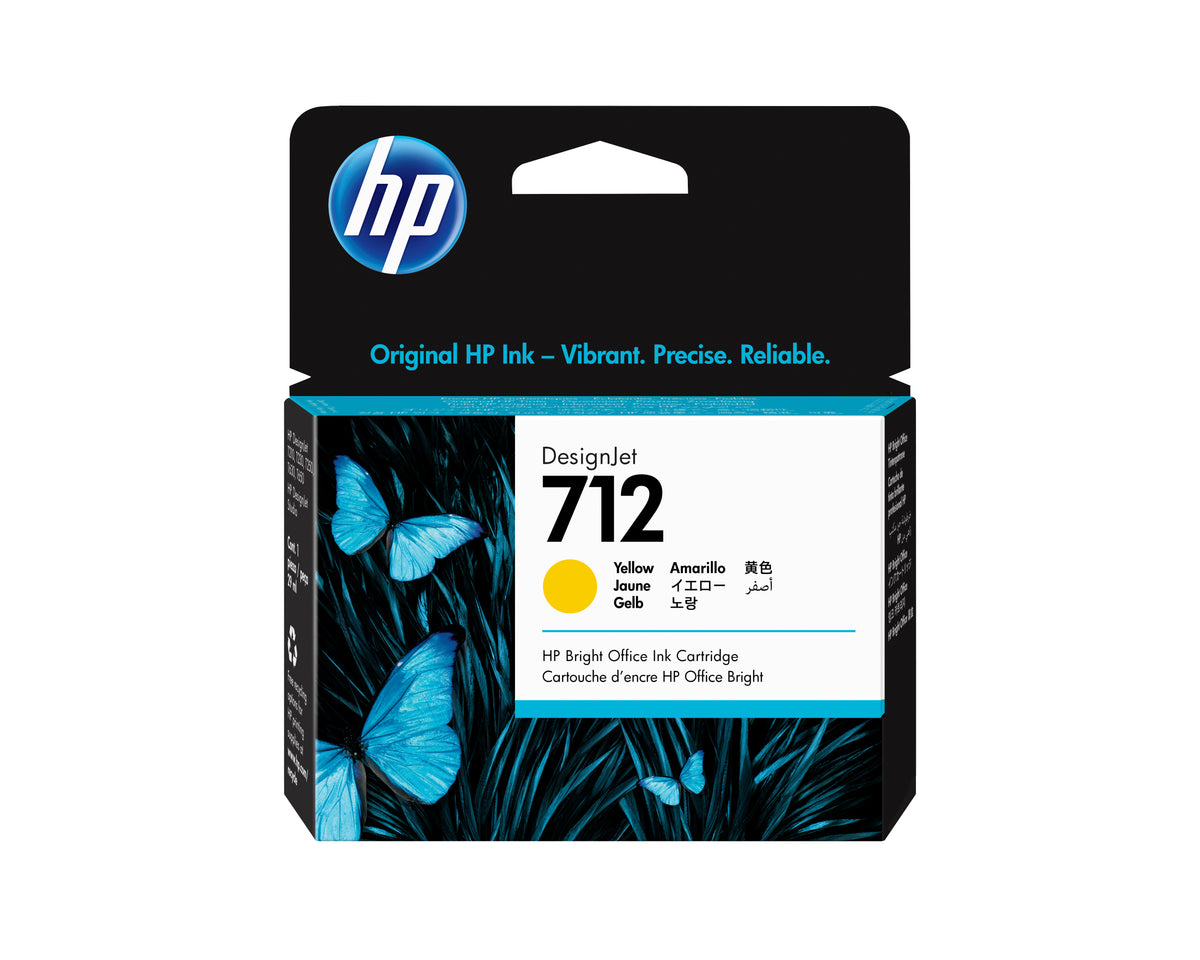 Tinta HP LF DesignJet 712 29ml Color Amarillo