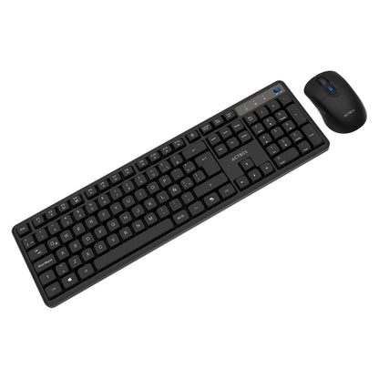 Acteck Creator Silent Pro MK474 teclado Ratón incluido Universal RF inalámbrico QWERTY Español Negro