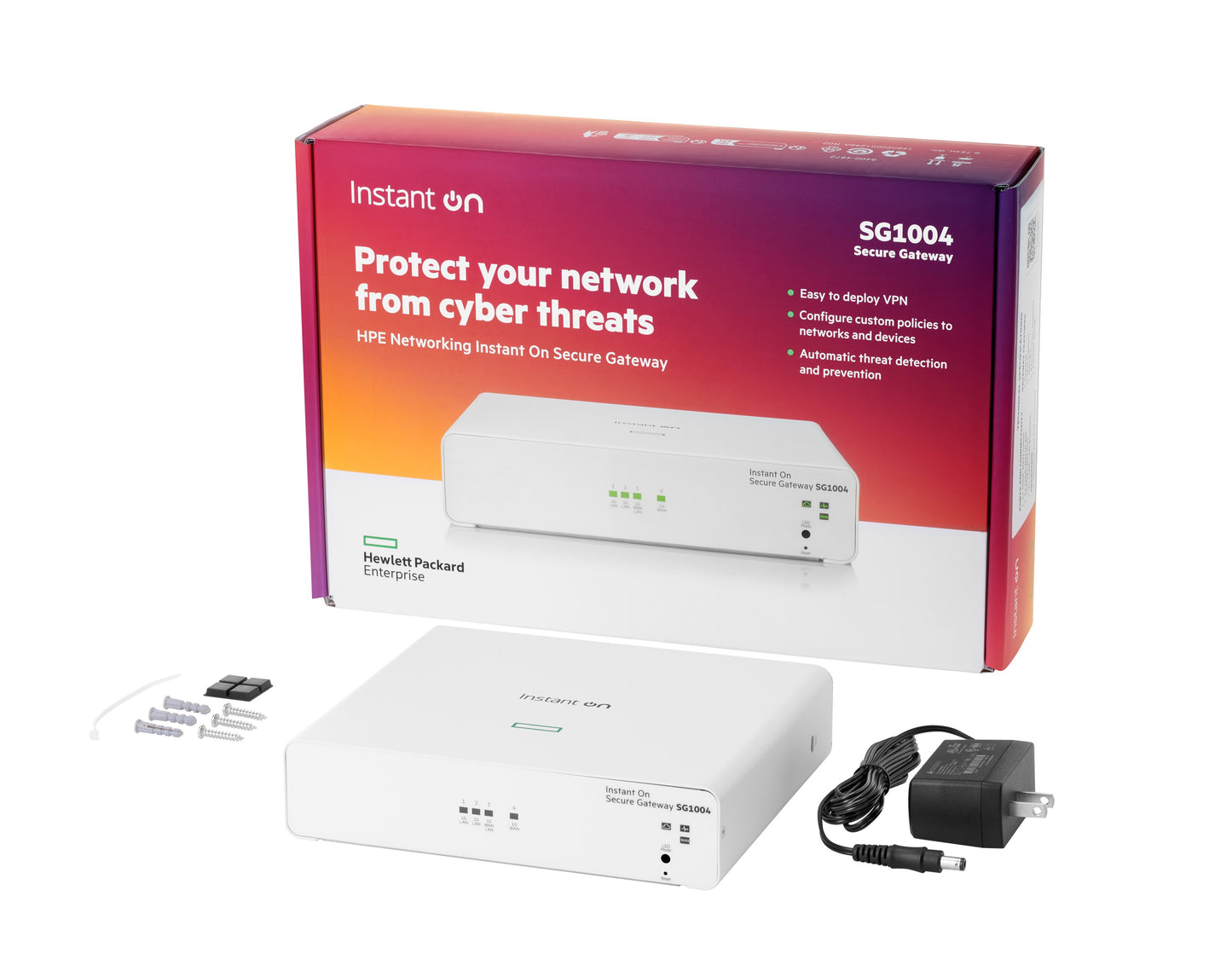 HPE Networking Instant On Secure Gateway 4-port Gigabit SG1004 pasarela o controlador 10, 100, 1000 Mbit/s