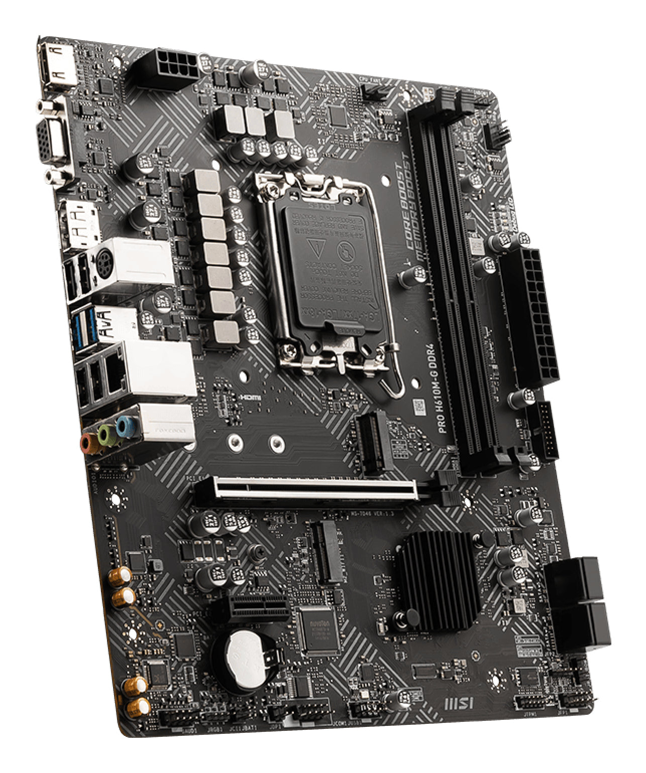 Tarjeta Madre MSI PRO H610M-G DDR4 Micro-ATX LGA 1700 Intel H610 64GB DDR4 HDMI/DP