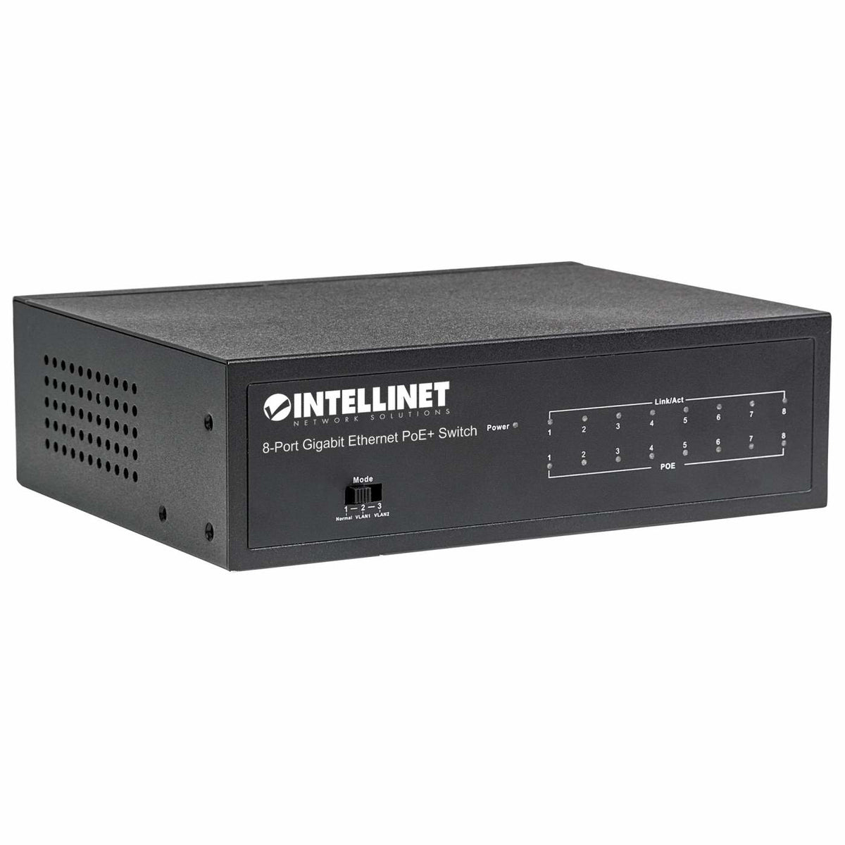 Intellinet 561204 dispositivo de redes Gestionado Gigabit Ethernet (10/100/1000) Energía sobre Ethernet (PoE) Negro