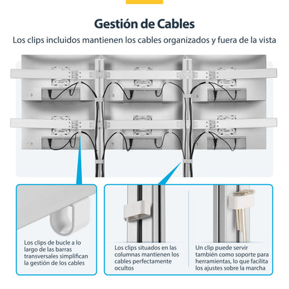 StarTech.com 6-MONITOR-ARM-A soporte para pantalla plana 81.3 cm (32") Escritorio Blanco