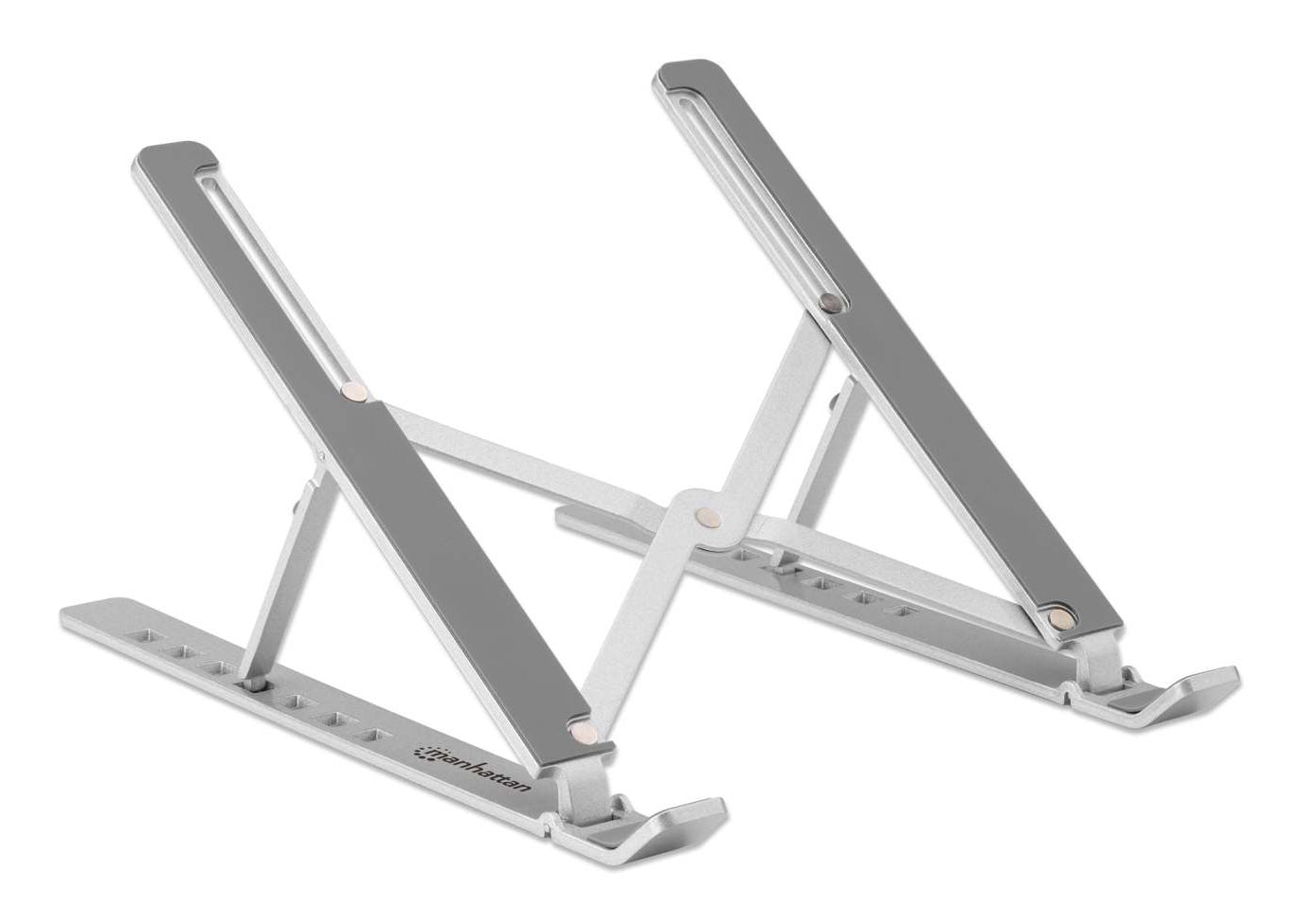 Soporte laptop Manhattan p/Escritorio de posiciones aluminio ECO