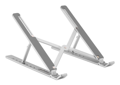 Soporte laptop Manhattan p/Escritorio de posiciones aluminio ECO