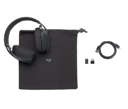 Logitech 981-001156 audífono y auriculare Auriculares Inalámbrico Diadema Llamadas/Música Bluetooth Grafito
