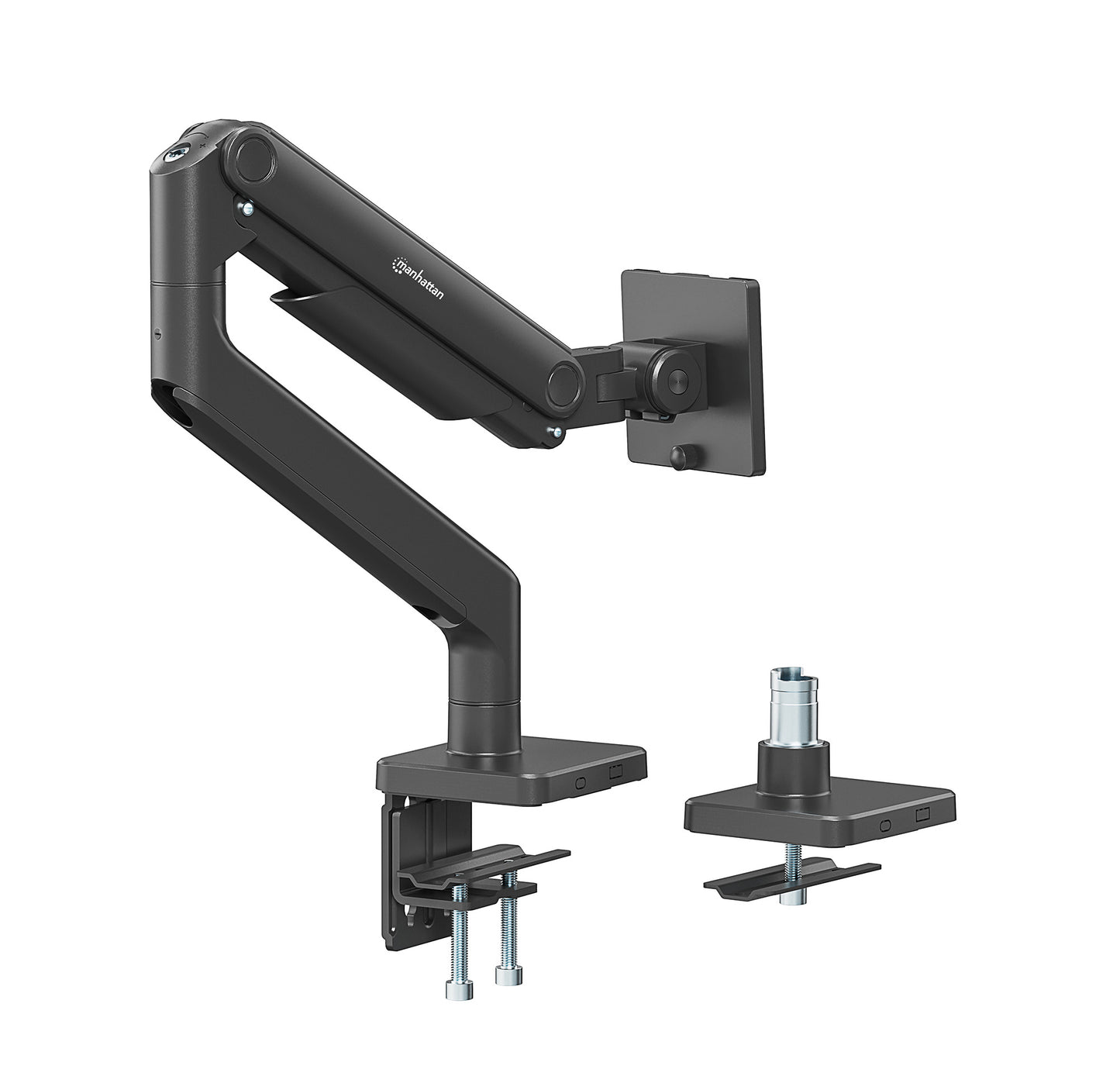 Manhattan 462570 soporte para pantalla plana 124.5 cm (49") Escritorio Negro
