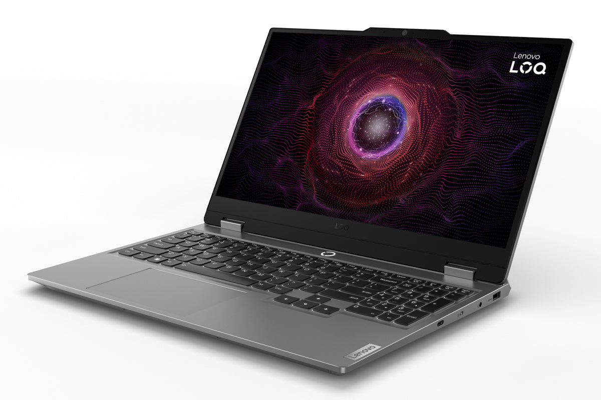 Lenovo LOQ 15ARP9 AMD Ryzen™ 5 7235HS Computadora portátil 39.6 cm (15.6") Full HD 8 GB DDR5-SDRAM 512 GB SSD NVIDIA GeForce RTX 3050 Wi-Fi 6 (802.11ax) Windows 11 Home Gris Español