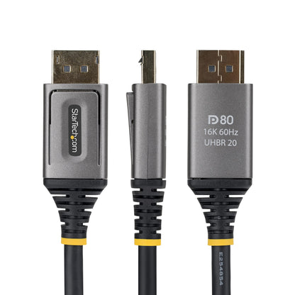 StarTech.com DP21V-50C-DP80-CABLE cable DisplayPort 0.5 m Negro