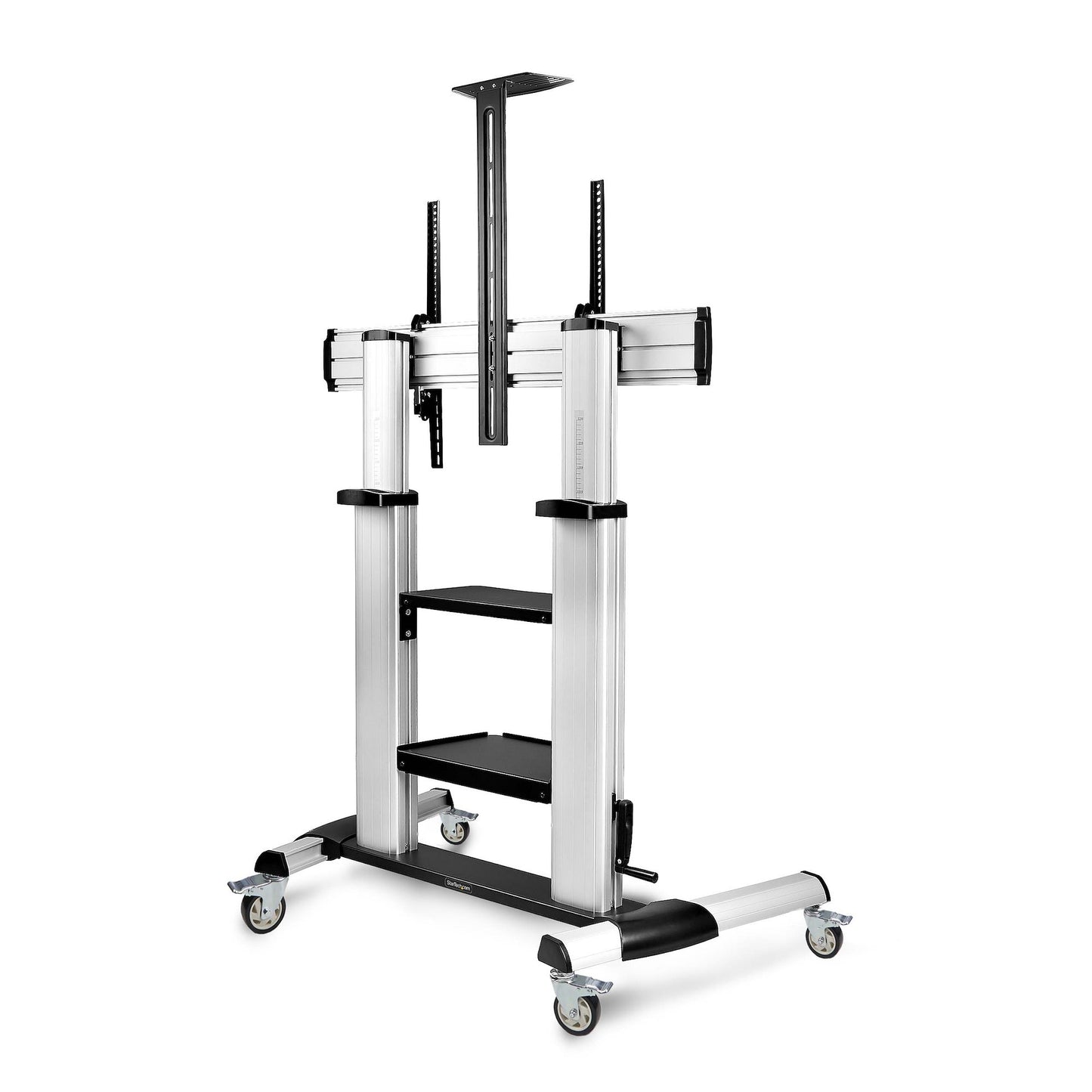 StarTech.com 1110C-MOBILE-TV-CART soporte para TV 2.54 m (100") Negro, Plata