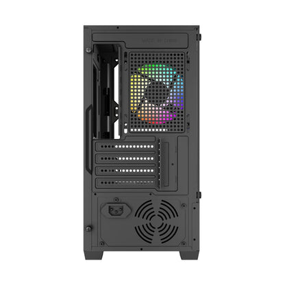 Gabinete Gamer Balam Rush Compact Mini Torre Nitrox Edge Pro Crystal 4900C Negro