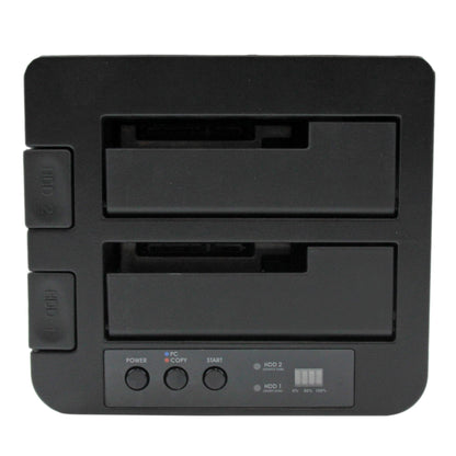 StarTech.com SDOCK2U33RE duplicador de datos o soporte Duplicador de HDD/SSD Negro 1 copias
