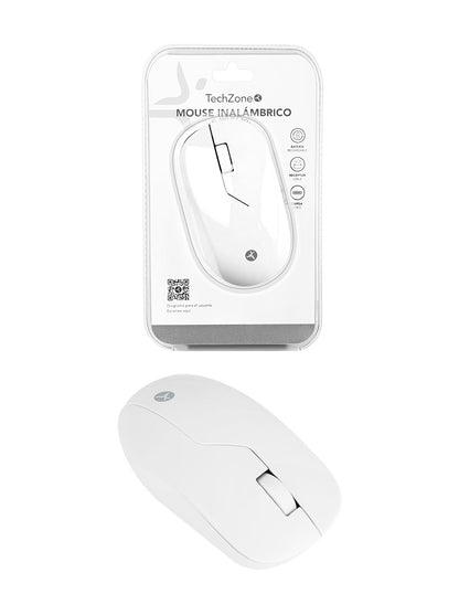 Mouse inalámbrico Blanco Armor recargable  wireless TechZone