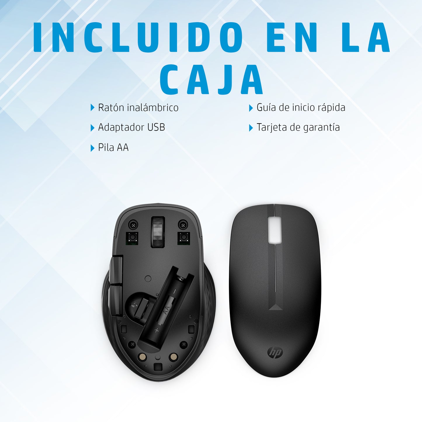 HP 435 Multi-Device Wireless Mouse ratón Oficina Ambidiestro RF inalámbrico + bluetooth 4000 DPI