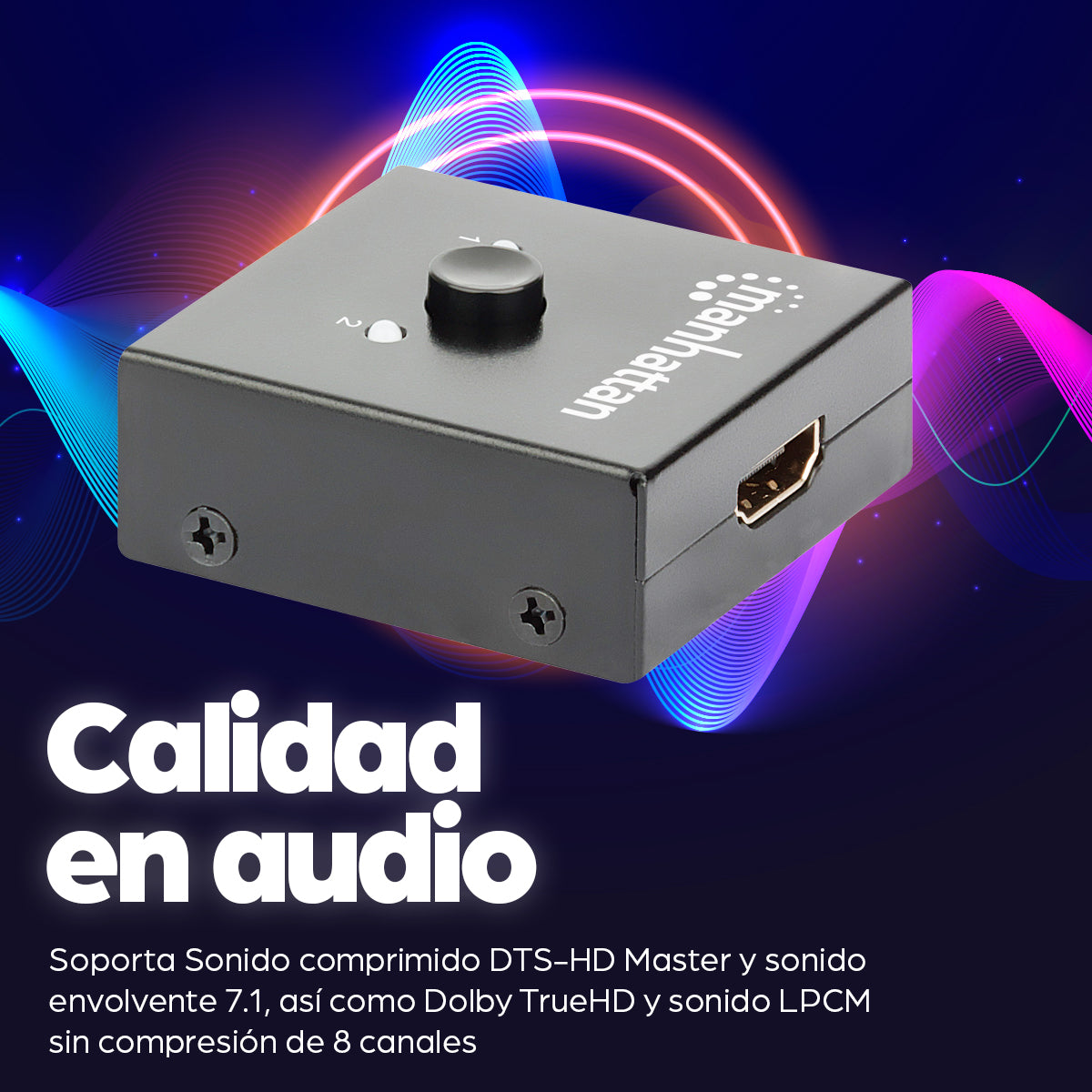 Manhattan 207850 conmutador de vídeo HDMI