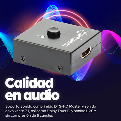 Manhattan 207850 conmutador de vídeo HDMI