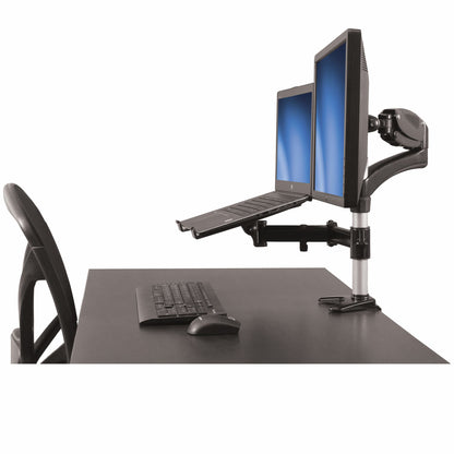 StarTech.com ARMUNONB soporte para pantalla plana 68.6 cm (27") Escritorio Aluminio, Negro