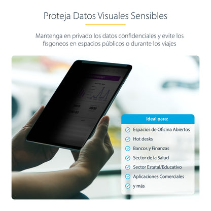 StarTech.com 129IP-PRIVACY-SCREEN filtro para monitor 32.8 cm (12.9") Tableta Filtro de privacidad para pantallas sin marco