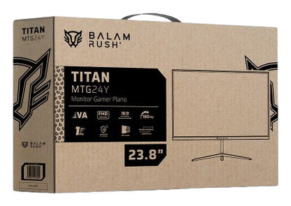 Monitor Gamer Balam Rush Plano 23.8 VA/Titan MTG24Y/FHD/Legend Negro