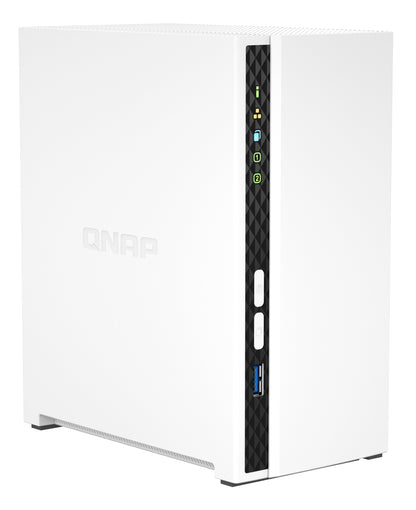 QNAP TS-233 NAS Tower ARM Cortex-A55 2 GB 0 TB QNAP QTS Blanco