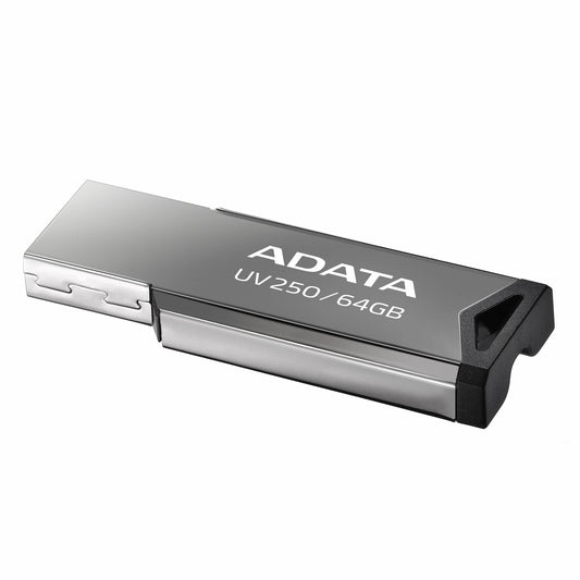 Memoria USB ADATA 64 GB UV250 Color Plata Metalica 2.0