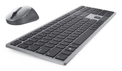 DELL KM7321W teclado Ratón incluido Oficina RF inalámbrico + bluetooth Gris, Titanio