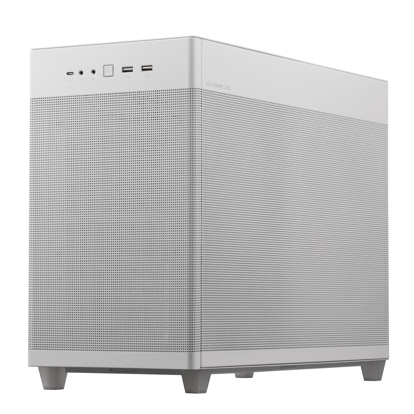 Gabinete Asus PRIME AP201 White Paneles de Malla Micro ATX Blanco