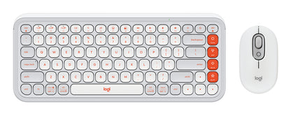 Logitech POP Icon Combo teclado Ratón incluido Universal Bluetooth QWERTY Español Blanco