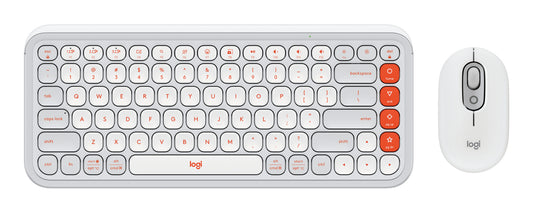 Logitech POP Icon Combo teclado Ratón incluido Universal Bluetooth QWERTY Español Blanco