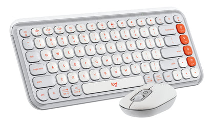 Logitech POP Icon Combo teclado Ratón incluido Universal Bluetooth QWERTY Español Blanco