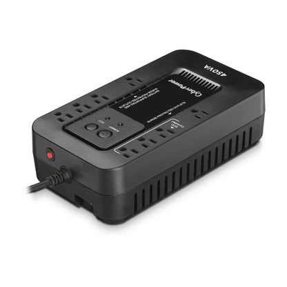 CyberPower EC450G sistema de alimentación ininterrumpida (UPS) En espera (Fuera de línea) 0.45 kVA 260 W 8 salidas AC