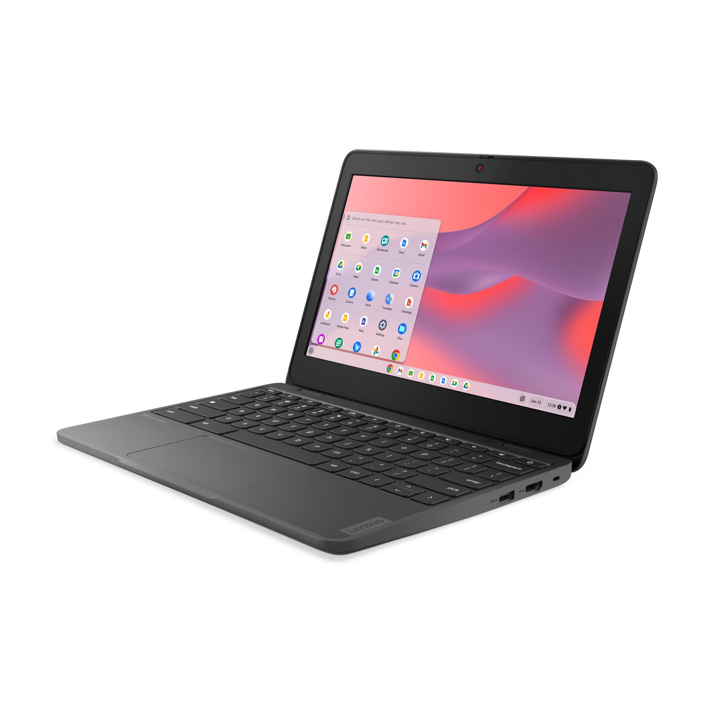 Lenovo 100e Chromebook Gen 4 (Intel) N100 29.5 cm (11.6") Pantalla táctil HD 8 GB LPDDR5-SDRAM 64 GB eMMC Wi-Fi 6 (802.11ax) ChromeOS Español Gris