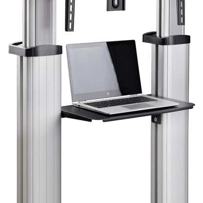 StarTech.com 1110C-MOBILE-TV-CART soporte para TV 2.54 m (100") Negro, Plata