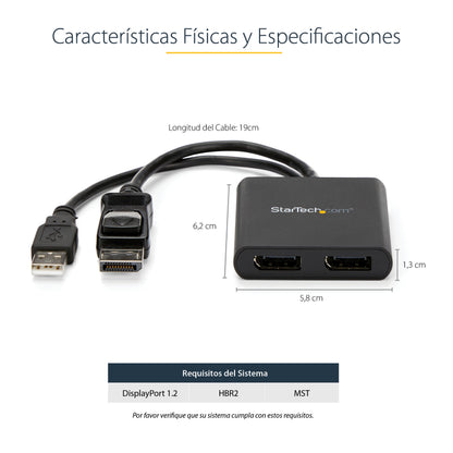 StarTech.com MSTDP122DP divisor de vídeo