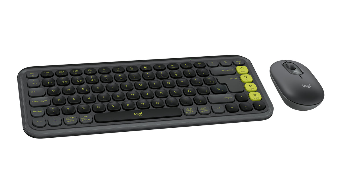 Logitech POP Icon Combo teclado Ratón incluido Universal Bluetooth QWERTY Español Grafito