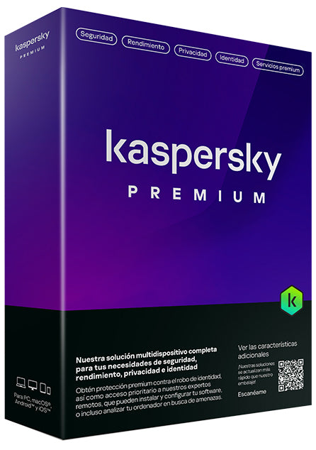 Licencia Antivirus Kaspersky Premium 1 Año 10 Dispositivos