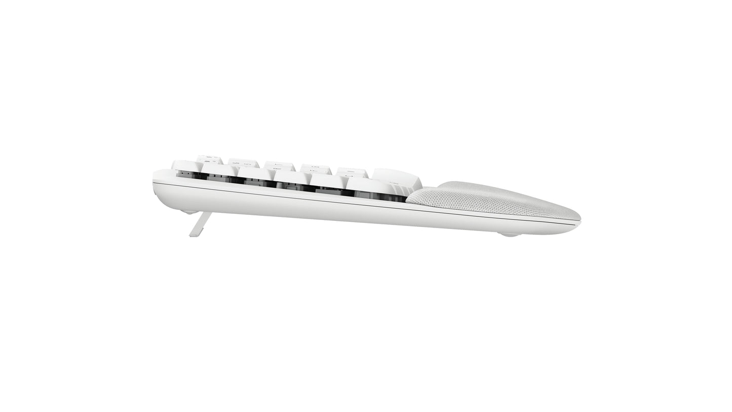 Teclado Inalámbrico Logitech Wave Keys Alcance 10 m Color Blanco