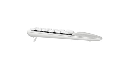 Teclado Inalámbrico Logitech Wave Keys Alcance 10 m Color Blanco