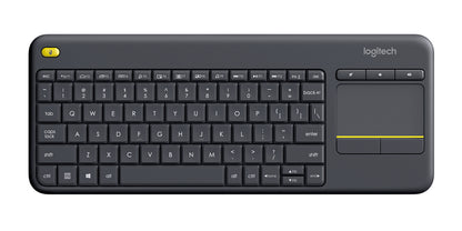 Teclado Logitech K400 Plus Inalámbrico C/TouchPad Color Negro