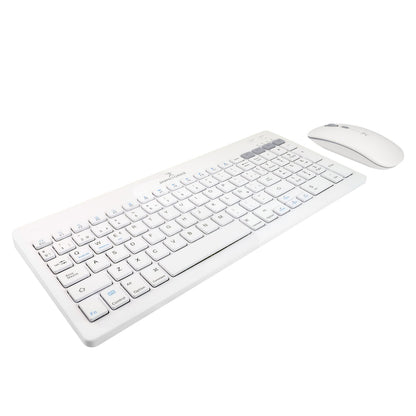Perfect Choice PC-201380 teclado Ratón incluido Universal RF inalámbrico + bluetooth Blanco