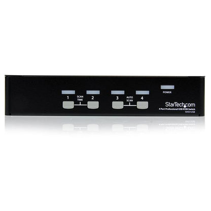 StarTech.com SV431USB interruptor KVM Montaje en rack Negro