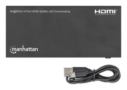 Manhattan 208369 divisor de vídeo 4x HDMI