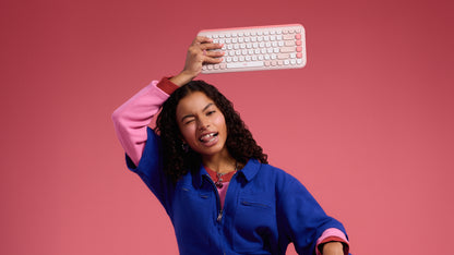 Logitech 920-013053 teclado Ratón incluido Universal Bluetooth QWERTY Español Rosa