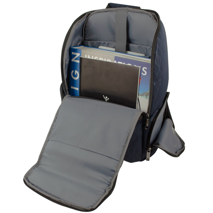Mochila Perfect Choice Vilux Ejecutiva para Laptop 15"-17" Color Azul