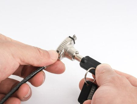 Candado Laptop MANHATTAN Nano llave 1.8mts gris