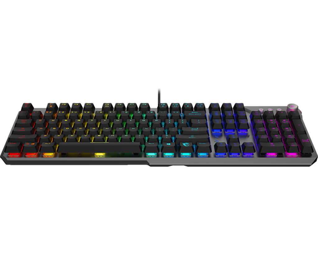 Teclado Gamer MSI STRIKE 600 SILENT LED RGB Mecánico Membrana Alámbrico USB Negro Inglés