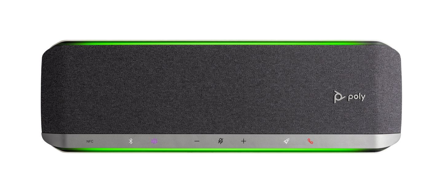 HP Poly Sync 60 Microsoft Teams Certified Speakerphone altavoz Teléfono móvil/PC USB/Bluetooth Plata