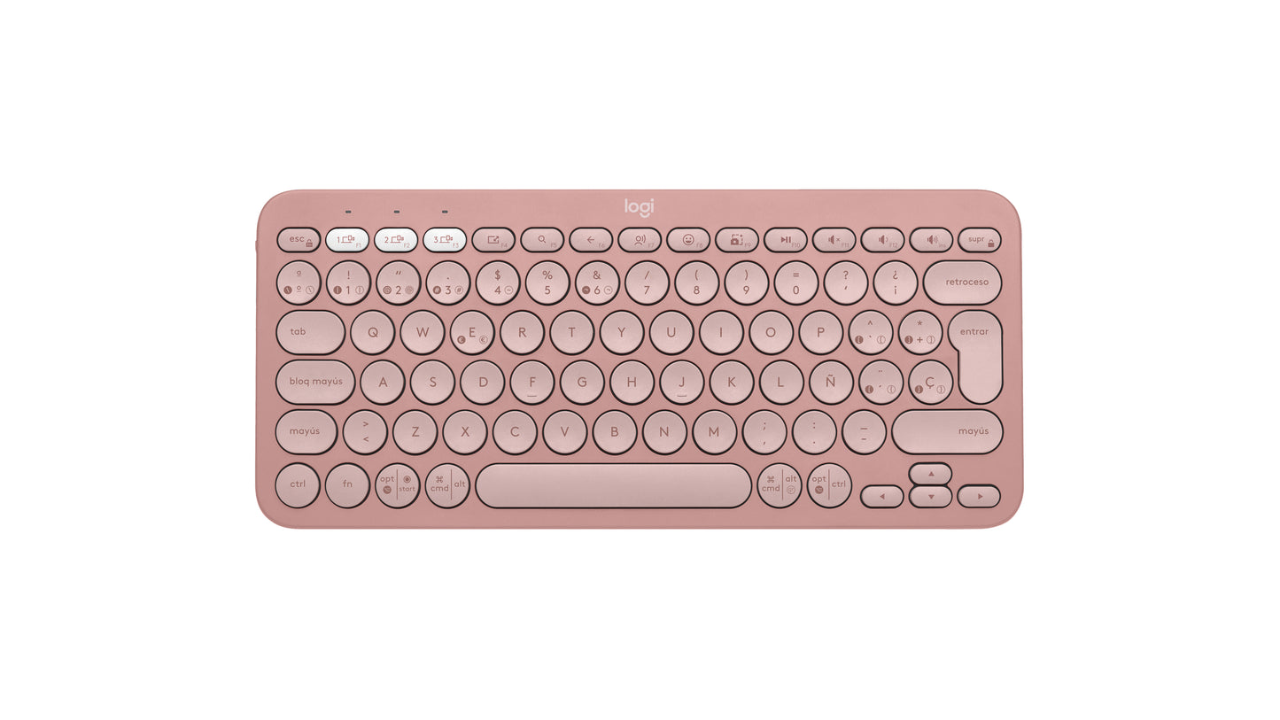 Logitech 920-011785 teclado Universal Bluetooth QWERTY Español Rosa
