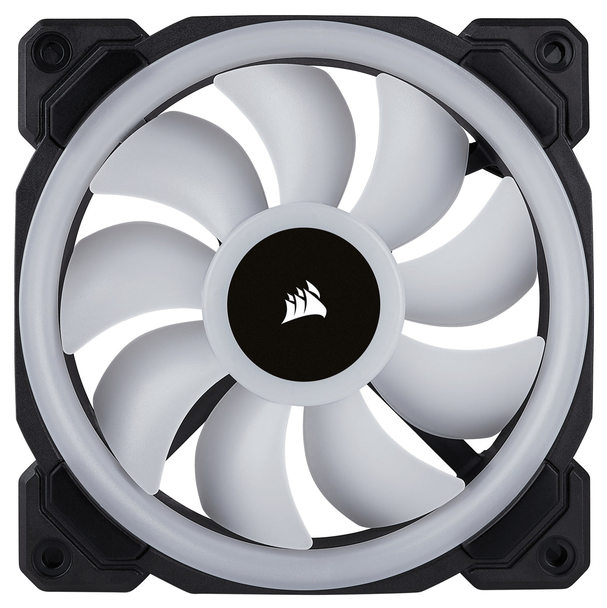 Ventilador para Gabinete Corsair LL120 RGB 120mm Dual Light LED RGB 600-1500RPM Negro